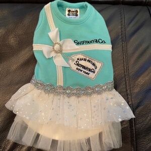 NWOT Luna Blue Sniffany & Co Dog Dress